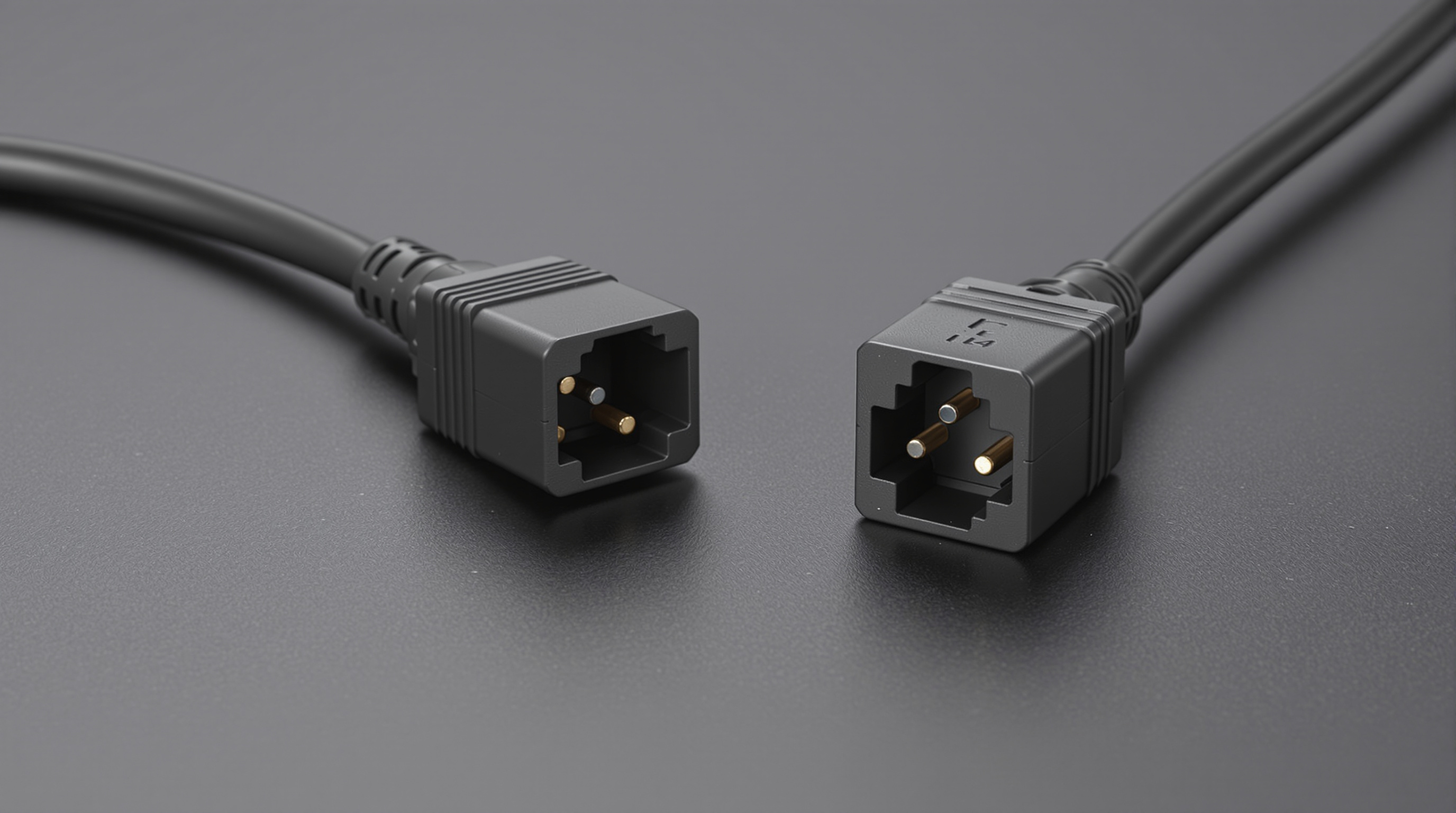 IEC 60320 C13 and C14 appliance couplers on a power cord